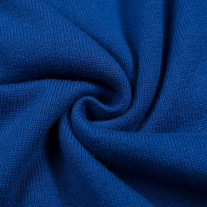 Women's Blue 60s Mod Girl Knit Cardigan - Cropped Length