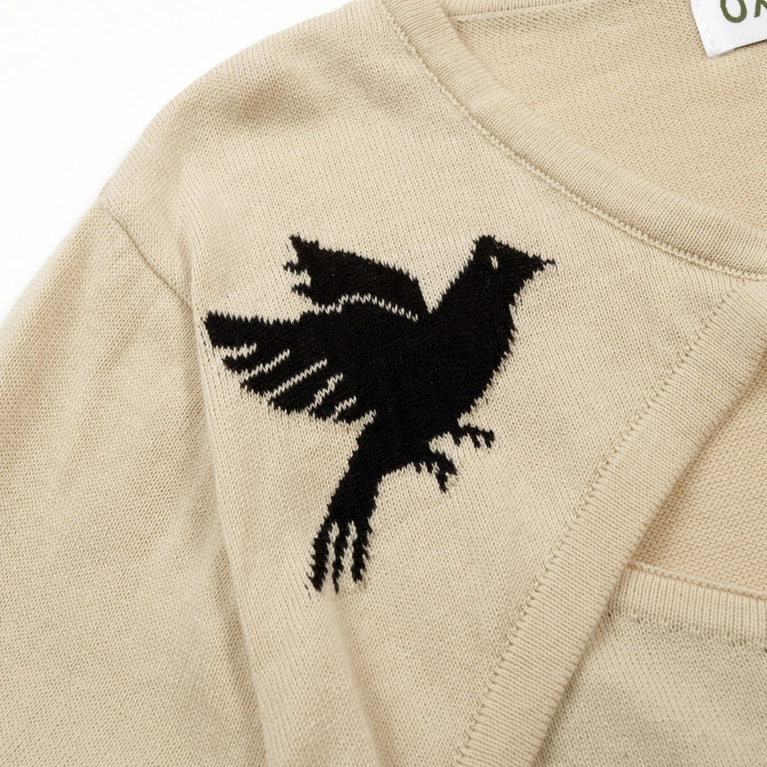 Maglietta da donna khaki gotica cottagecore a maniche corte in maglia