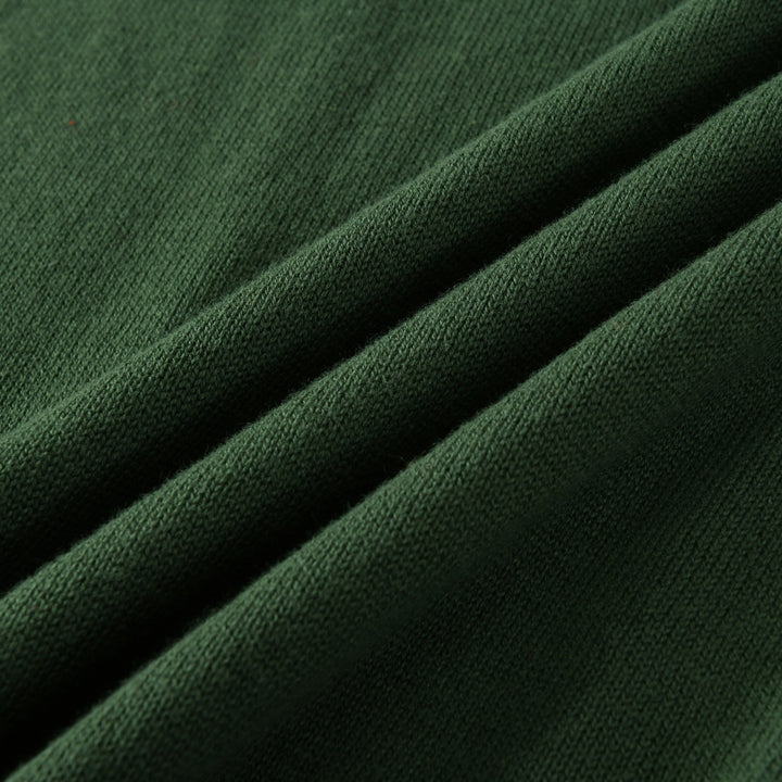 Men's Green Vintage Fox Embroidered Collegiate Knit