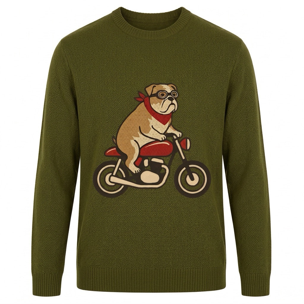 Aprikose gestreifte klassische Vintage-Jacquard-Strickware für Herren