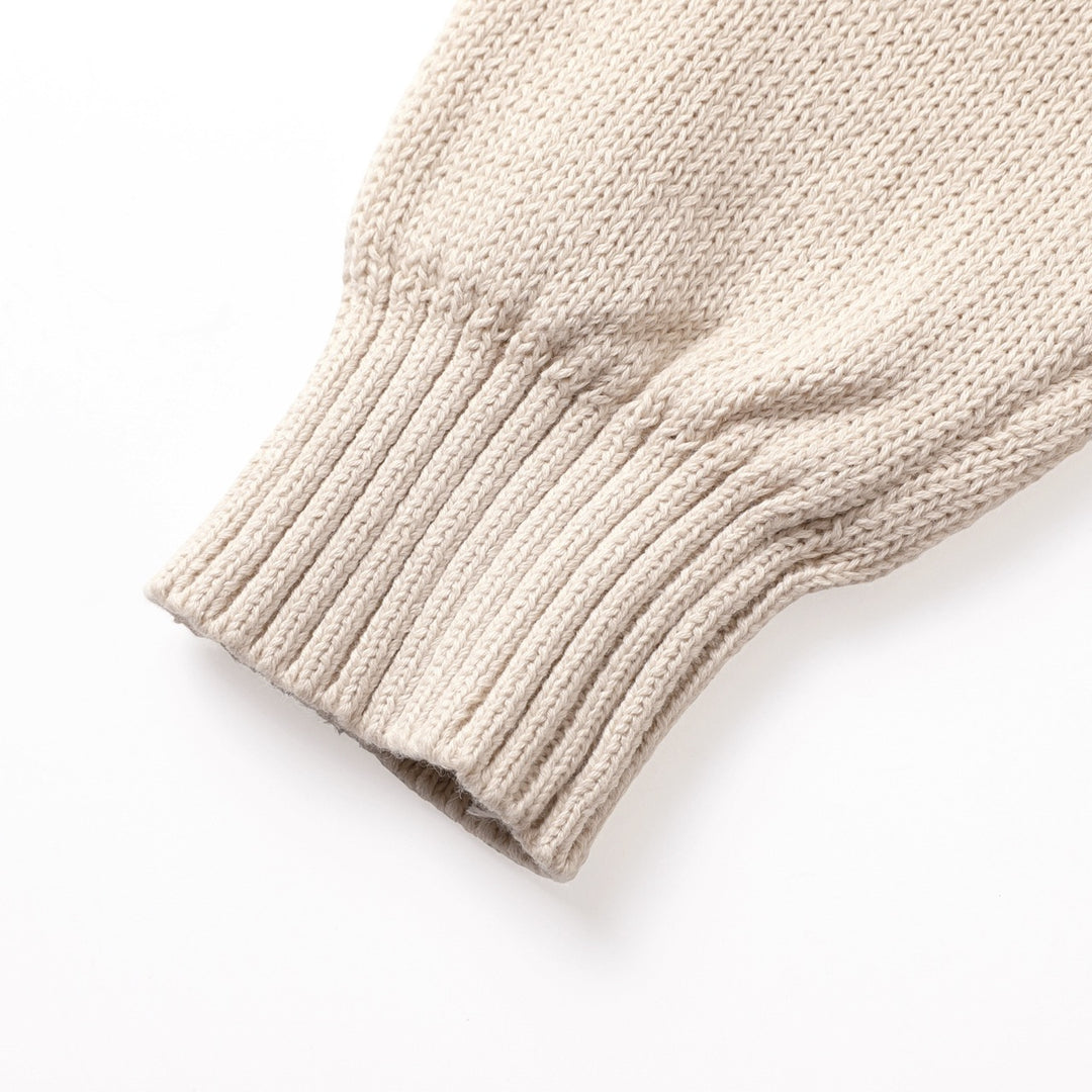 Cárdigan Beige Vintage de Hombre con Cuello Chal y Doble Botonadura