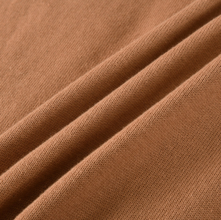Men's Brown Vintage Elbow Patch Zip Knit Cardigan