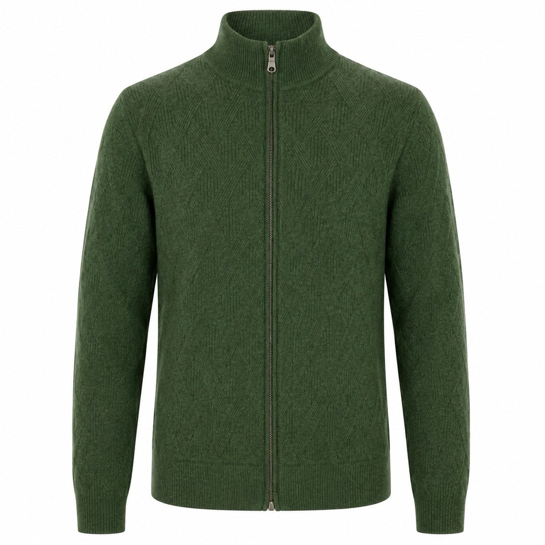 Aprikose gestreifte klassische Vintage-Jacquard-Strickware für Herren