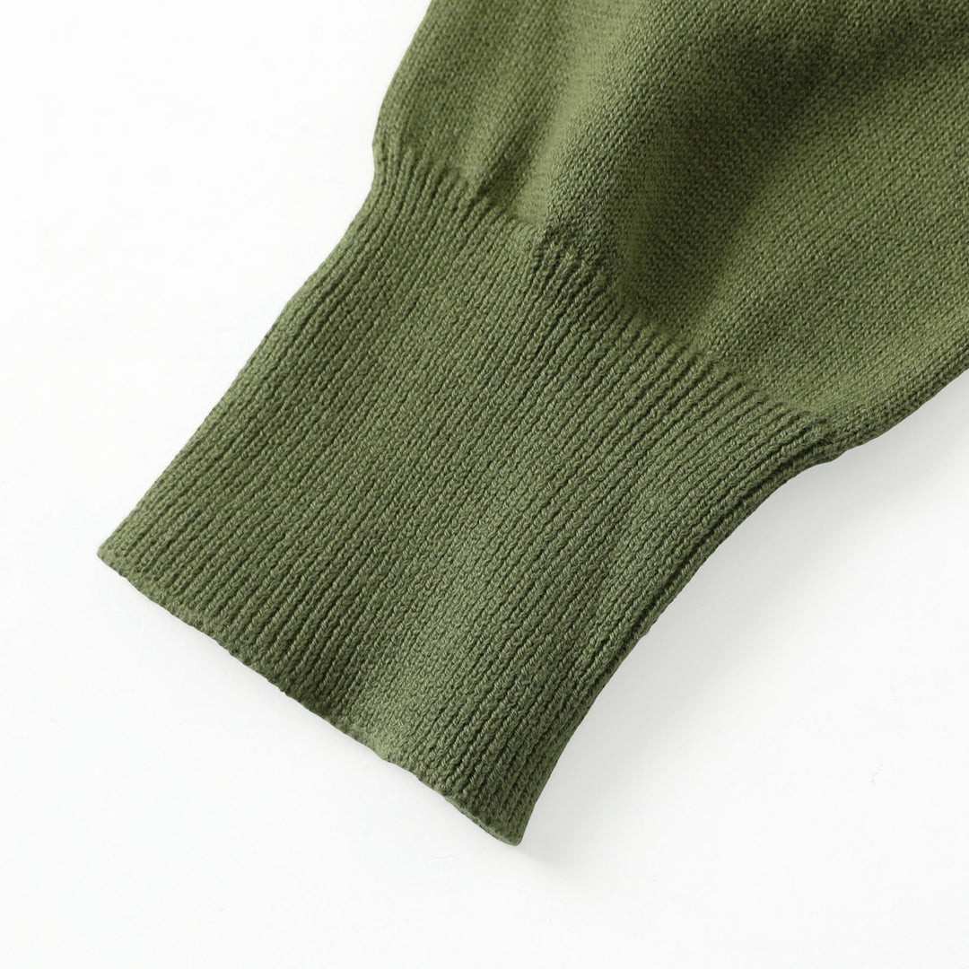 Herr Grön 70-tals Pastoral Bi & Blommig Broderad Stickad Polo Kofta
