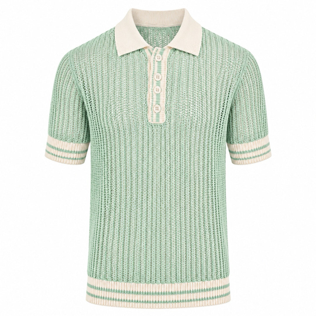 Svart retro modekonstdesign stickad cardigan för män