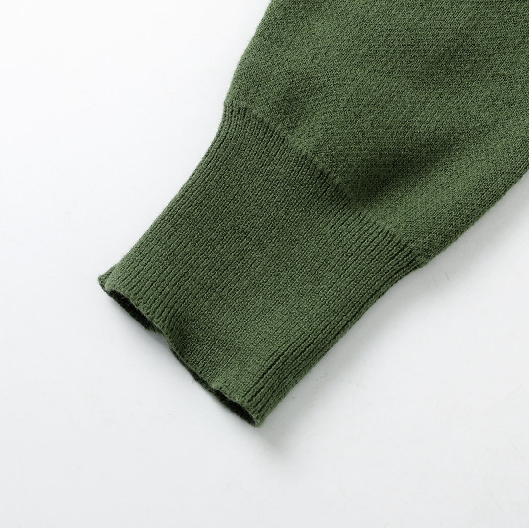 Suéter de punto verde vintage para mujer con animales del bosque y cuello redondo