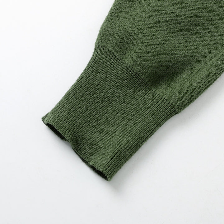 Suéter de punto verde vintage para mujer con animales del bosque y cuello redondo