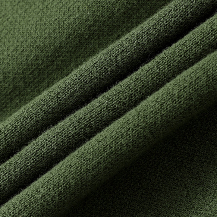 Suéter de punto verde vintage para mujer con animales del bosque y cuello redondo