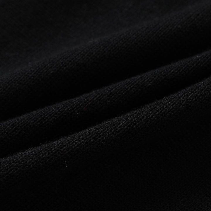 Men's Black Gothic Western Cowboy Polo Knit Cardigan