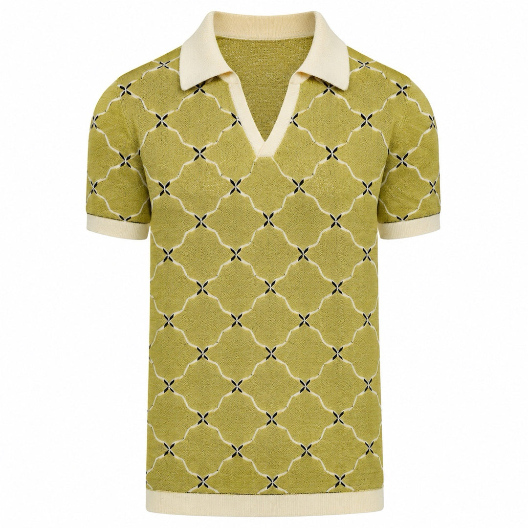 Svart retro modekonstdesign stickad cardigan för män