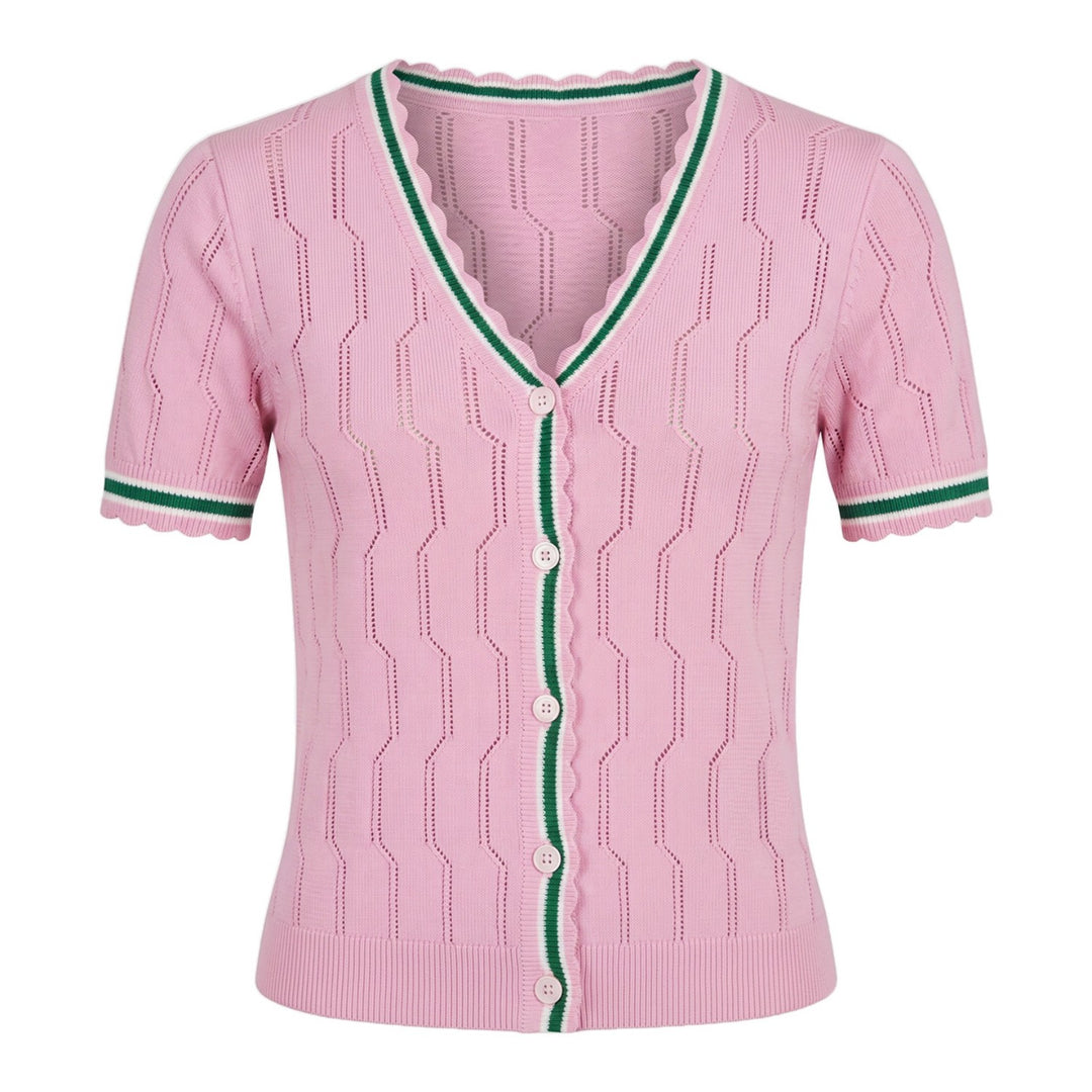 Camiseta feminina de malha texturizada amarela oca fora dos ombros - comprimento cortado