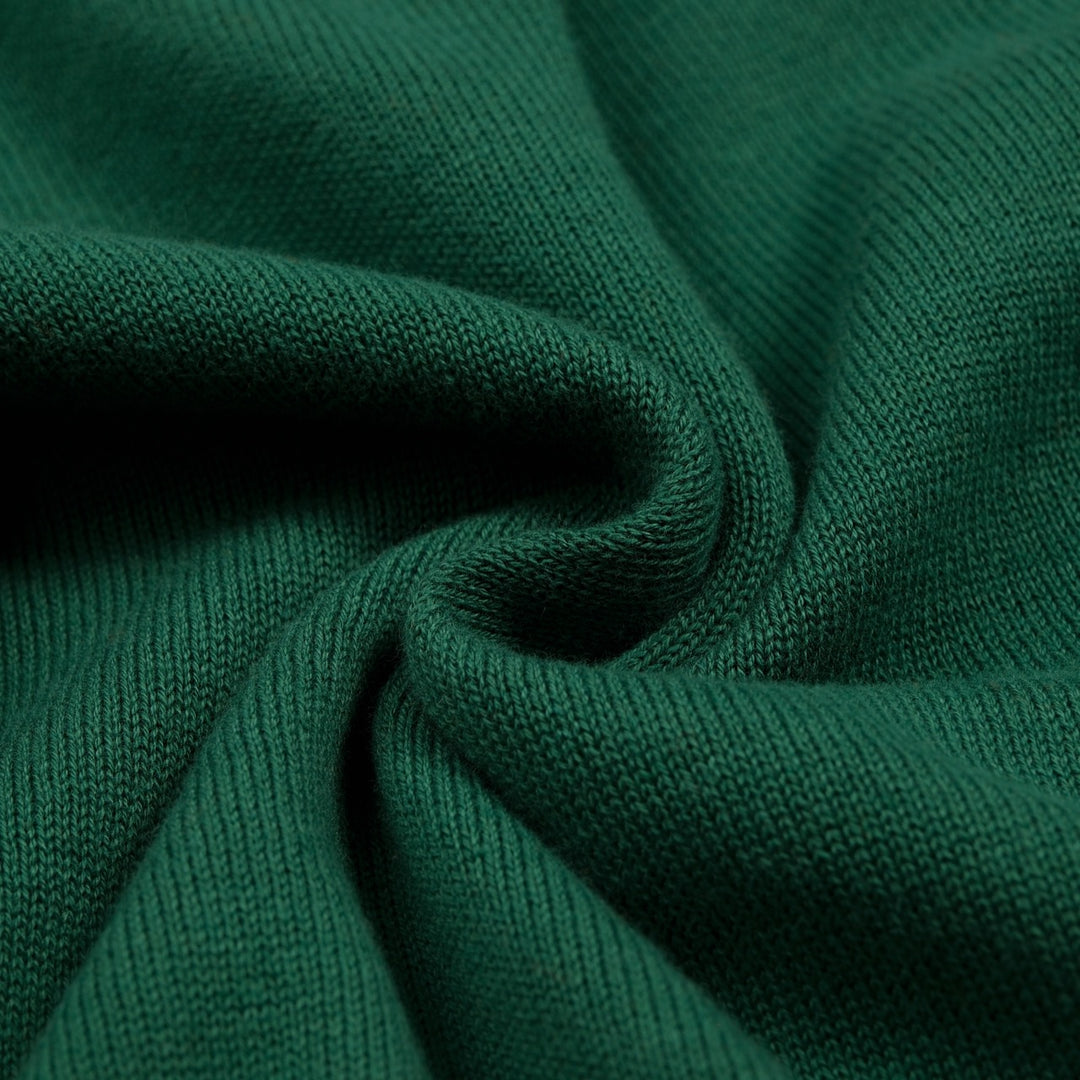 Women's Green Vintage Butterfly Jacquard Knit Cardigan