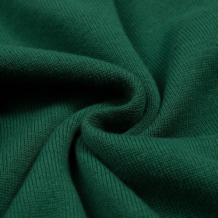 Women's Green Vintage Butterfly Jacquard Knit Cardigan