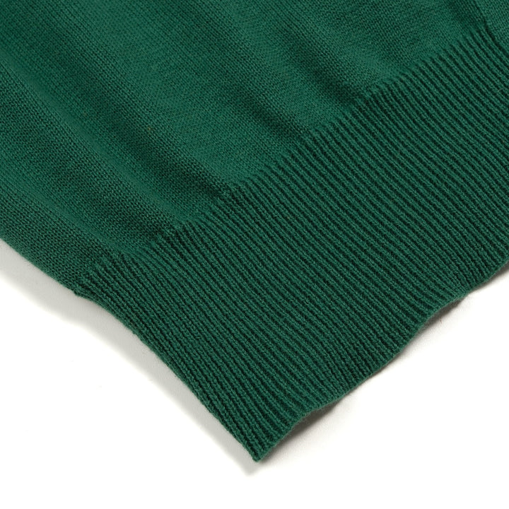 Women's Green Vintage Butterfly Jacquard Knit Cardigan