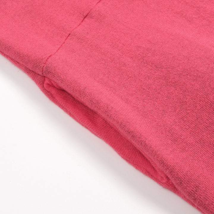 Kvindernes Hot Pink 60'er Mod Daisy Jacquard Strikket Kjole med Slips