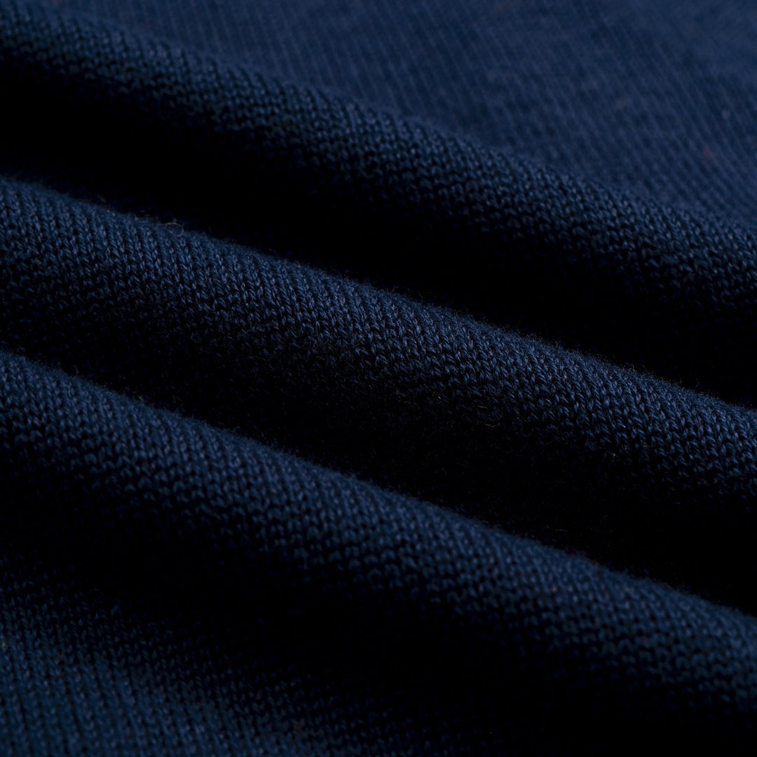 Women's Navy Blue Vintage Strawberry Embroidered Knit Cardigan