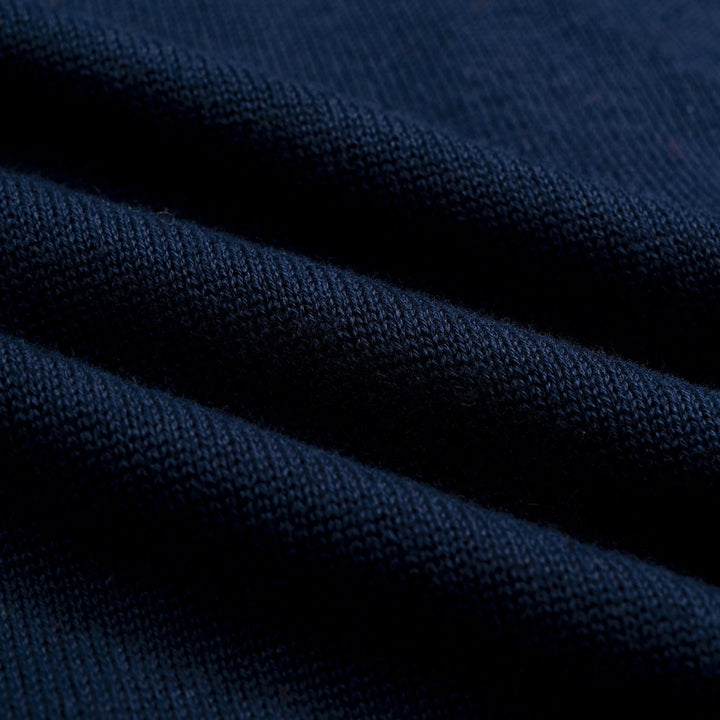 Women's Navy Blue Vintage Strawberry Embroidered Knit Cardigan