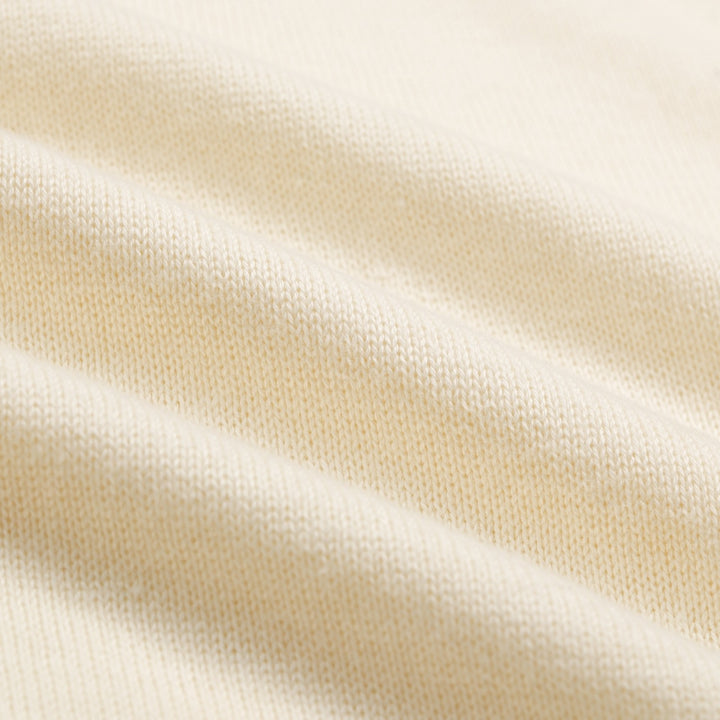 Men's Apricot Vintage Collegiate Stripe V-Neck Knit