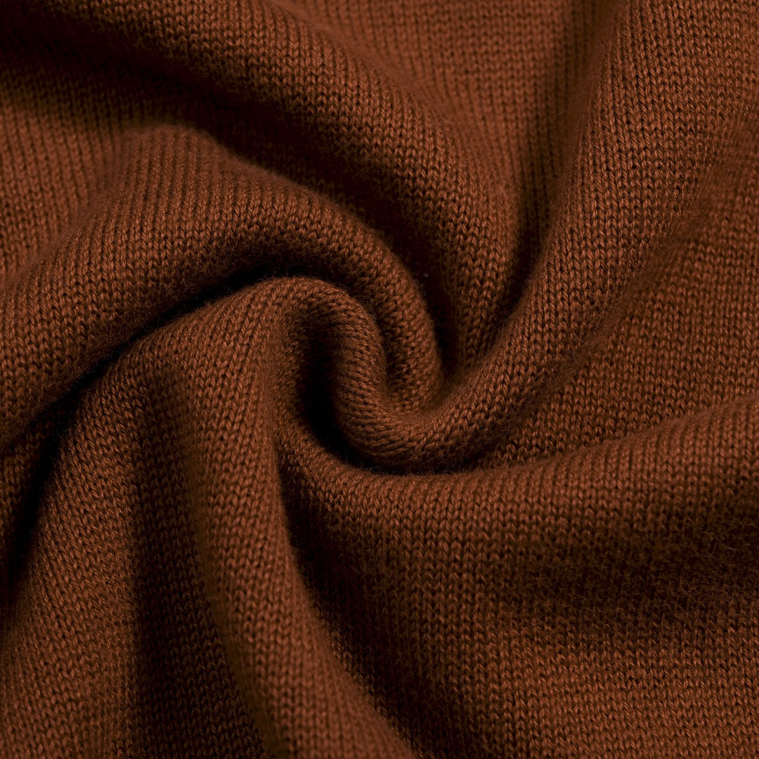 Men's Brown Vintage Fox Jacquard Knit