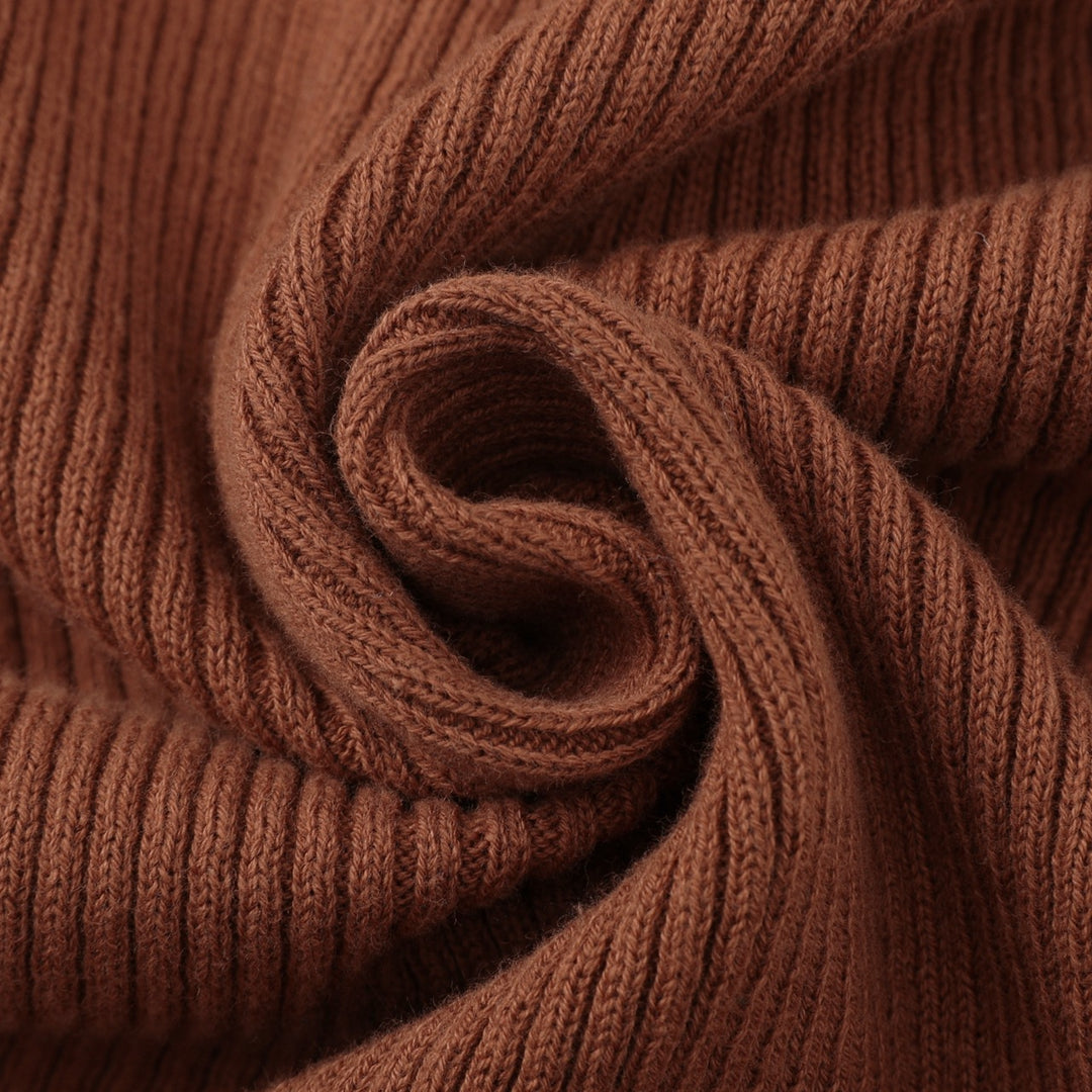 Women's Brown Minimalist Vintage Tie Knit Cardigan