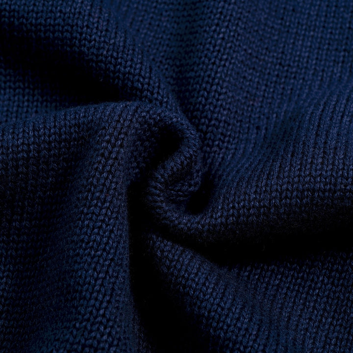 Jersey de punto jacquard vintage para mujer con botones artísticos