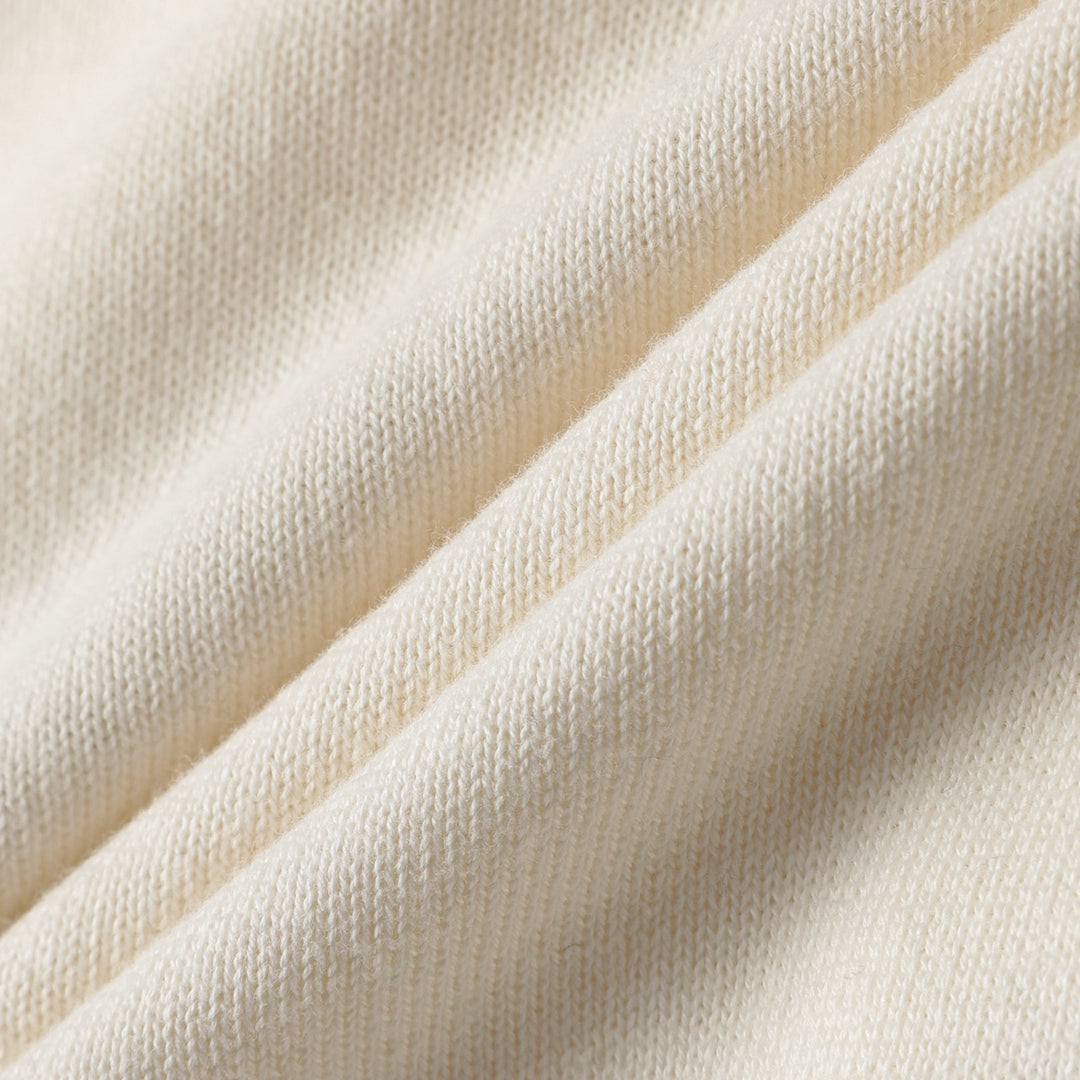 Men's Apricot 70s Vintage Western Embroidered Polo Knit Cardigan