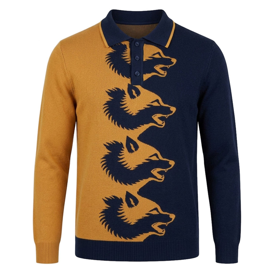 Malhas jacquard clássicas vintage listradas de damasco masculinas