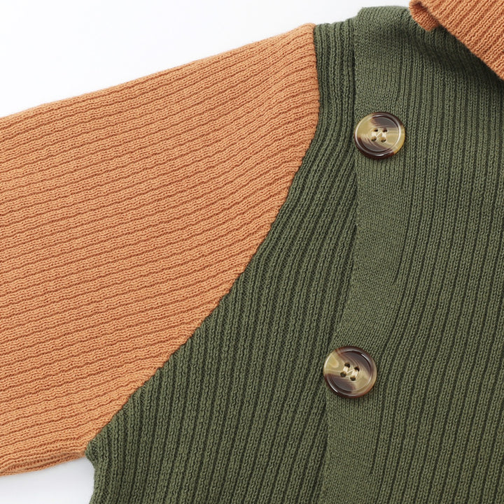Women's Green 70s Vintage Minimalist Turtleneck Knit