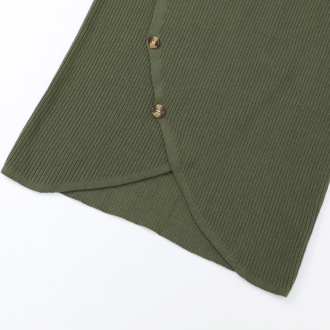 Women's Green 70s Vintage Minimalist Turtleneck Knit