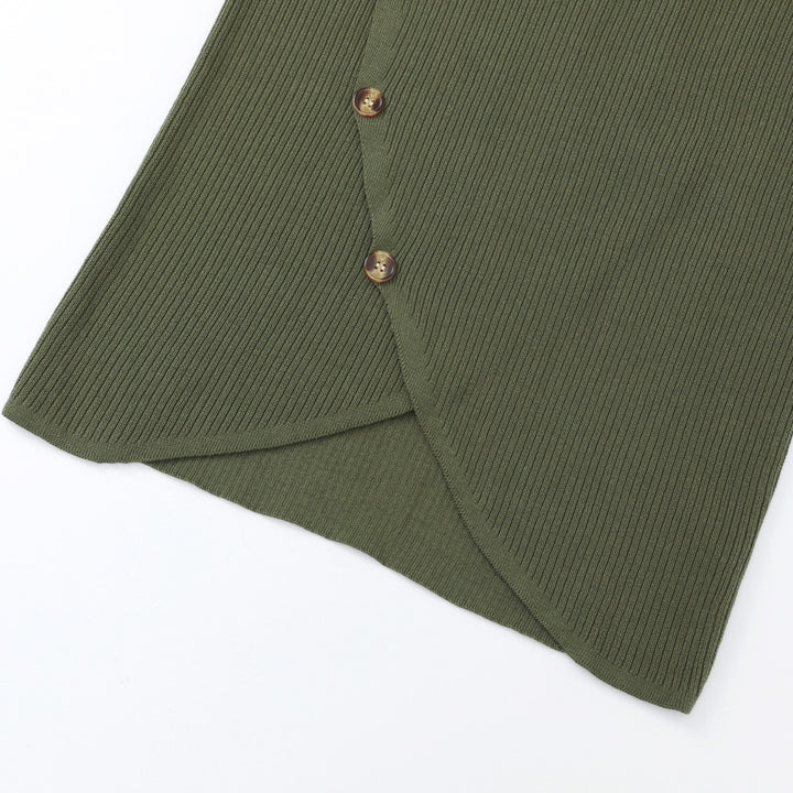 Women's Green 70s Vintage Minimalist Turtleneck Knit