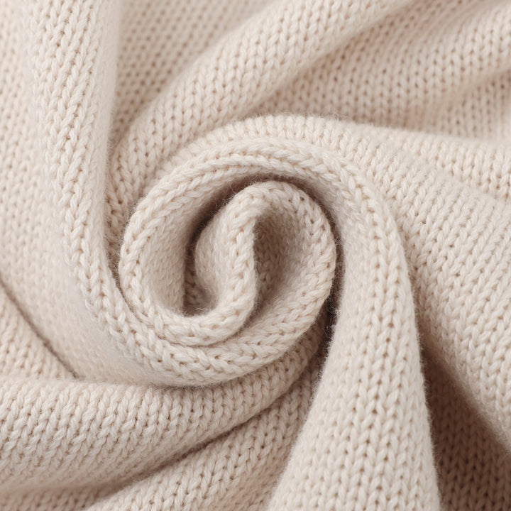 Women's Apricot 70s Vintage Cable Knit Shawl Collar Cardigan