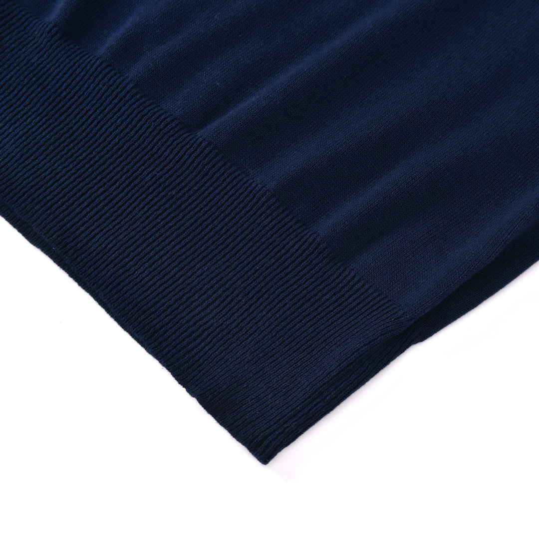 Pull en maille bleu marine pour femme à imprimé léopard des années 70 avec boutons contrastants