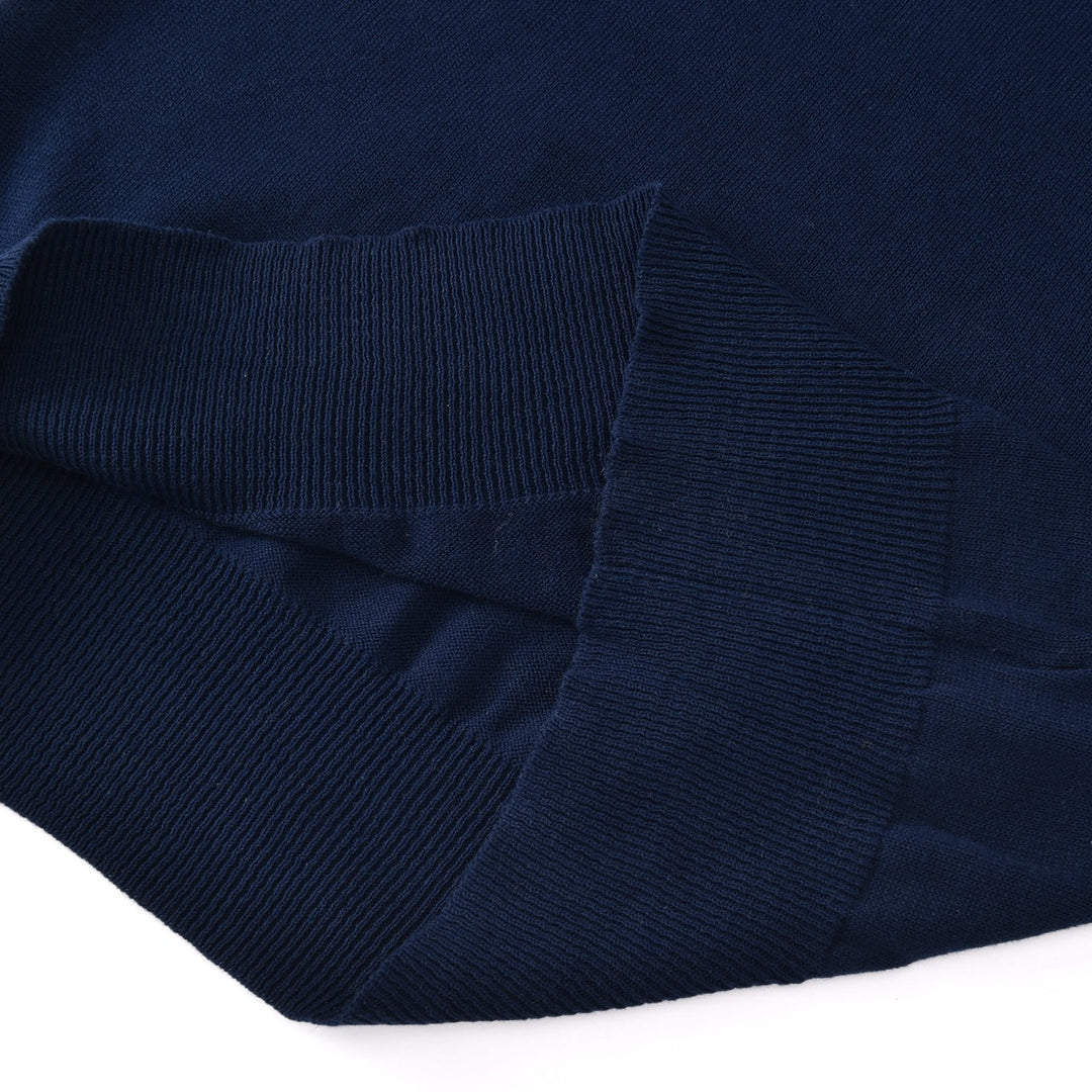 Pull en maille bleu marine pour femme à imprimé léopard des années 70 avec boutons contrastants