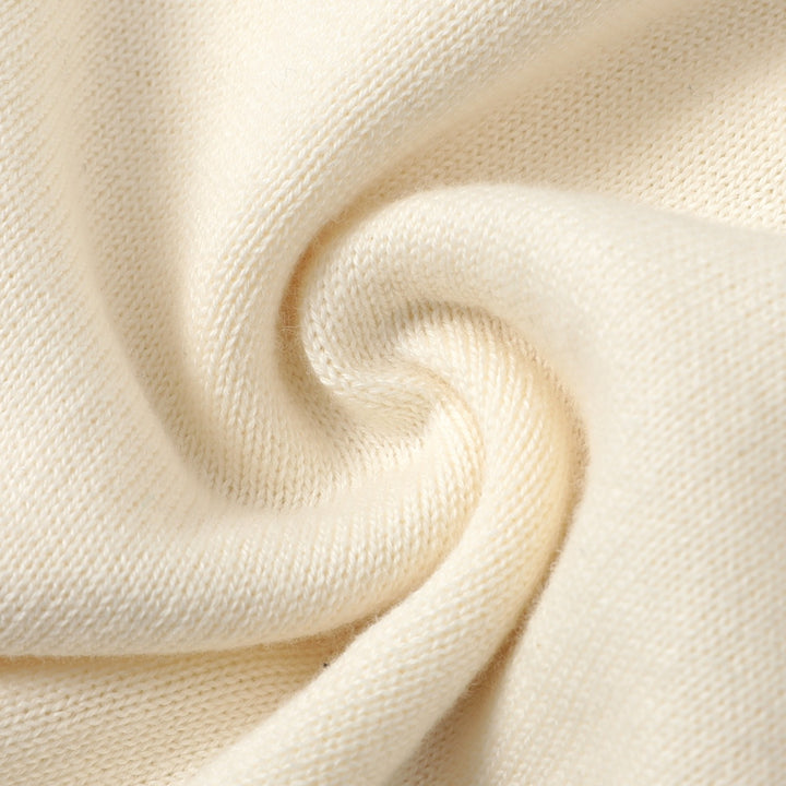 Dame Beige 70-talls Romantisk Sommerfugl Brodert Strikket Cardigan med Knyting foran
