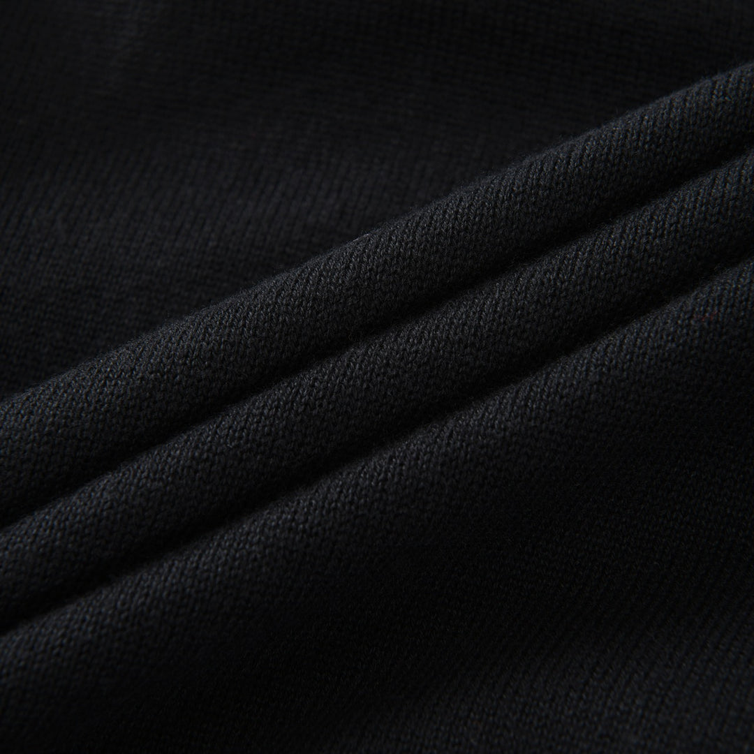 Dame Svart Vintage Gotisk Hodeskalle Jacquard Strikkegenser