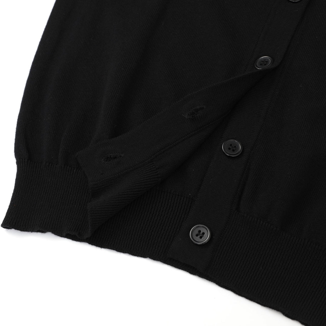 Damen Vintage Strickjacke mit Schwalben- und Blumenstickerei