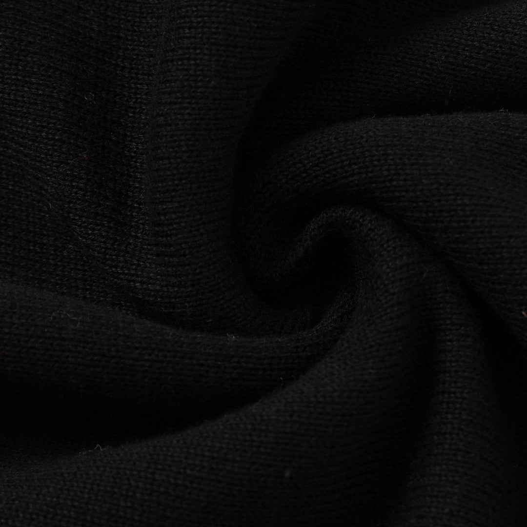 Women's Black Dark Romantic Black Cat & Red Rose Bell Sleeve Knit Cardigan