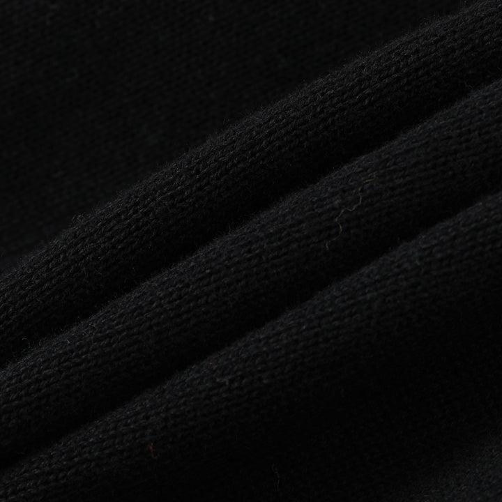 Women's Black Dark Romantic Black Cat & Red Rose Bell Sleeve Knit Cardigan