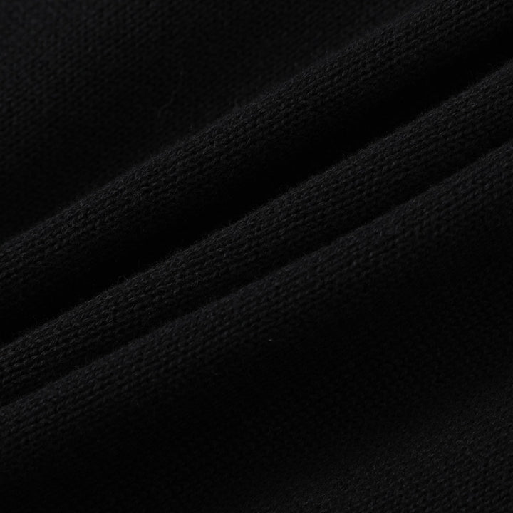 Women's Black Mystical Sun & Moon Jacquard Knit Cardigan - Cropped Length