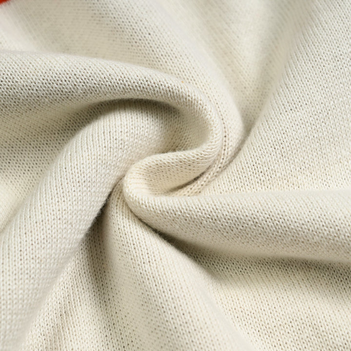 Cardigan da uomo beige anni '70 stile racing sportivo con tasche e zip