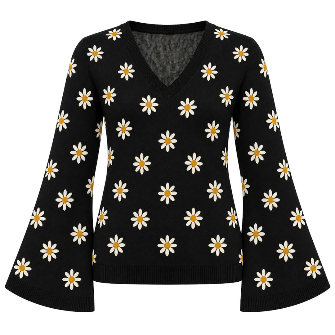 Rosafarbene, klassische, mit Blitzen bestickte Strickmode für Damen im Retro-Stil