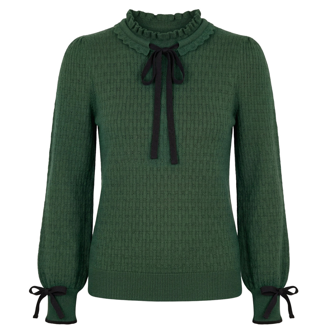 Damen Vintage Pudel Kunst Streetwear Jacquard Strickwaren