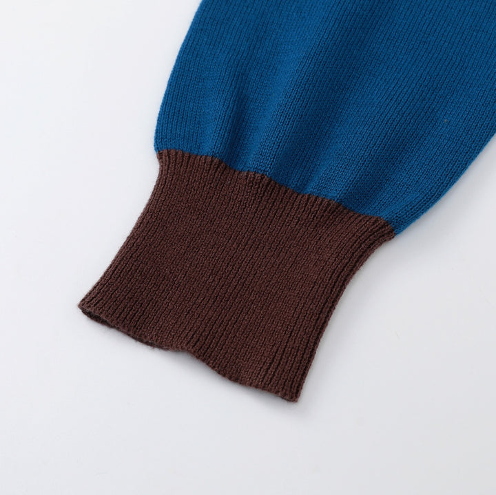 Women's vintage hummingbird embroidery knitwear