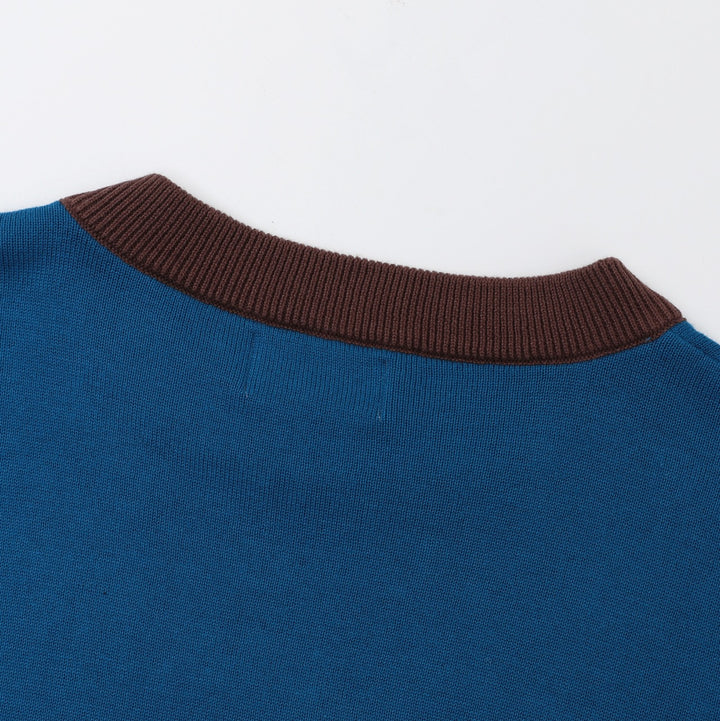 Women's vintage hummingbird embroidery knitwear