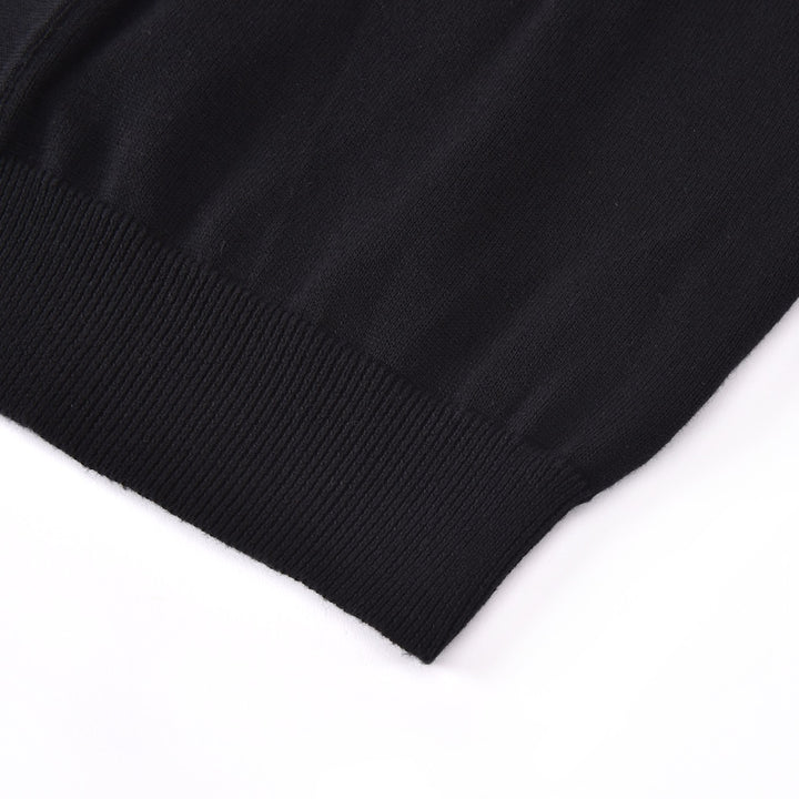 Men's Black Skull and Raven Knit Cardigan