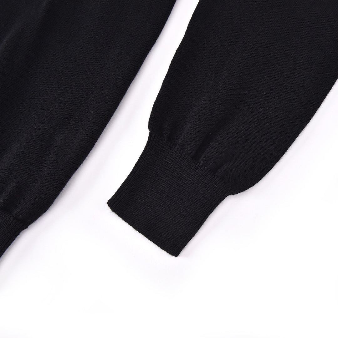 Men's Black Skull and Raven Knit Cardigan
