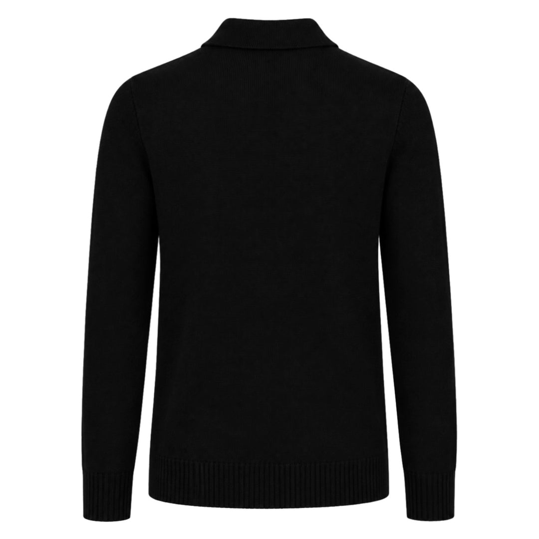Men's Gothic Retro Skull Blackbird Embroidery Knit Cardigan