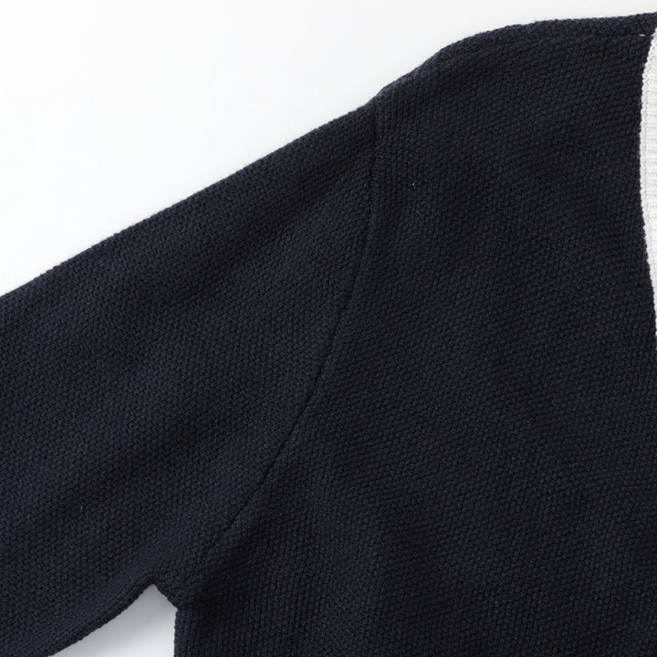 Herr 70-tals Amerikansk Retro Preppy Stil Jacquardstickad Kofta