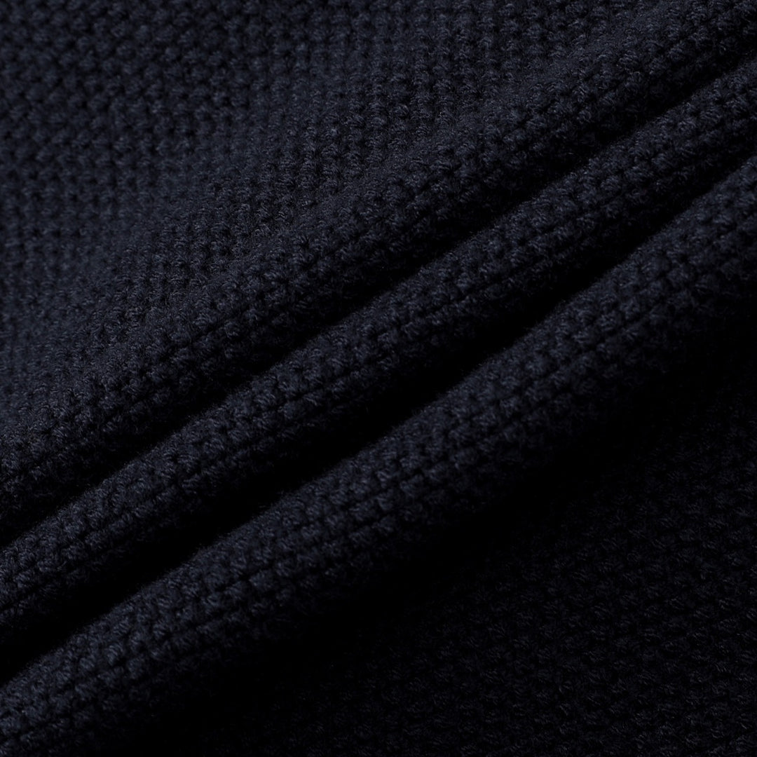 Herr 70-tals Amerikansk Retro Preppy Stil Jacquardstickad Kofta