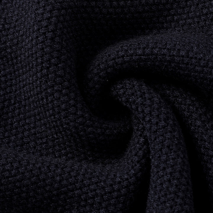Herr 70-tals Amerikansk Retro Preppy Stil Jacquardstickad Kofta